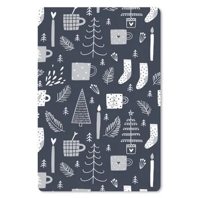 Produktbild von MuchoWow® Mauspad Mousepad Muster - Weihnachten - Bäume 40x60 cm - Mousepads - Maus Mat - Pad - Mausunterlage - Schreibtisch Accesoire