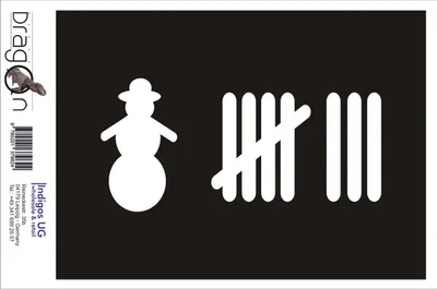 Produktbild von Aufkleber / Autoaufkleber - JDM / Die cut / Auto / OEM - Snowman - 210x100mm weiß - Heckscheibe / Heckscheibenaufkleber