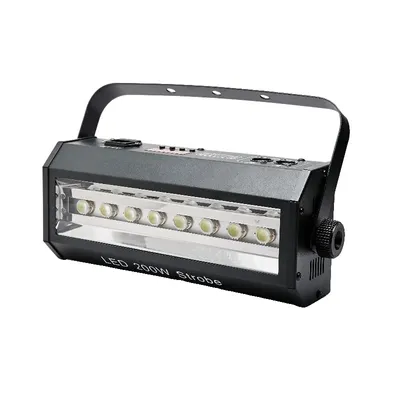 Obrázek produktu pro Stroboskopické světlo DMX, výkon 200 W, profesionální pódiové osvětlení, univerzální pro DJ a akce,