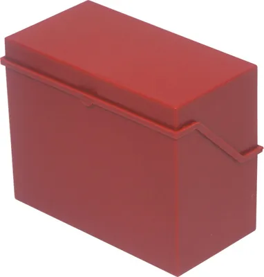 Produktbild von Karteibox A5 quer für ca. 500 Karten rot Packung mit 6 Stück