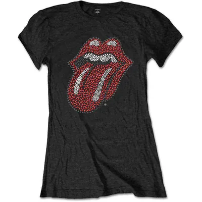 Produktbild von The Rolling Stones Classic Tongue (Embellished) Black M Damen T-Shirt