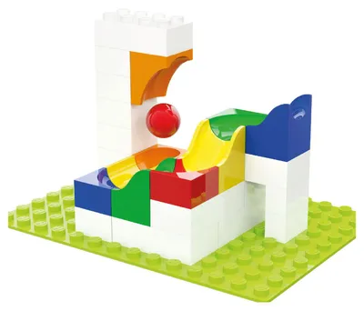 Produktbild von Hubelino Knikkerbaan Expansion Set Katapult, 41dlg.