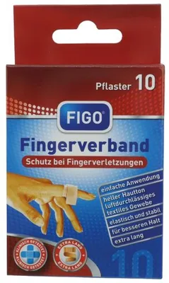 Produktbild von FIGO Wundverband 10er Finger-Verband 12x2cm elastisch