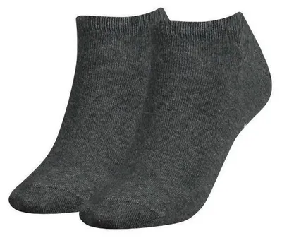 Image de Tommy Hilfiger - Chaussettes courtes pour femmes (lot de 2) NA1102 (35 EU - 38 EU) (gris)