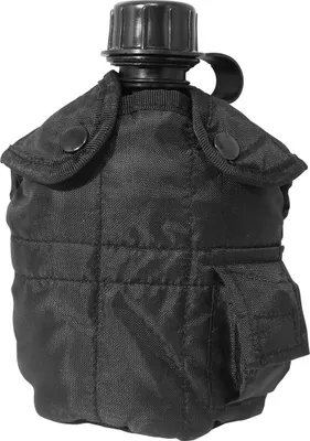 Produktbild von BW Bundeswehr Feldflasche US Army Style mit Bezug Schwarz