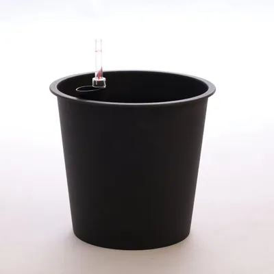 Produktbild von Elegant Einrichten | Kunststoffeinsatz | rund konisch | D42xH38cm | schwarz | mit Bewässerungssystem