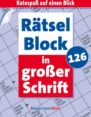 Produktbild von Rätselblock in großer Schrift 126 (5 Exemplare à 2,99 EUR)
