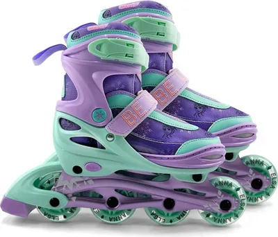 Image de Disney Frozen Enfants patins à roues alignées & patins à roulettes - 3in1 patins avec ABEC-7 roulements à billes taille 30-33