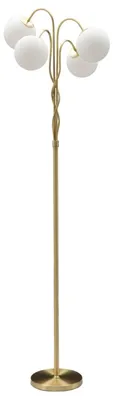 Obrázek produktu pro FURNLUX Stojací lampa Glamy White 54cm / Hlavní barva: bílá / Rozměry: 54 x 176 x 54 cm