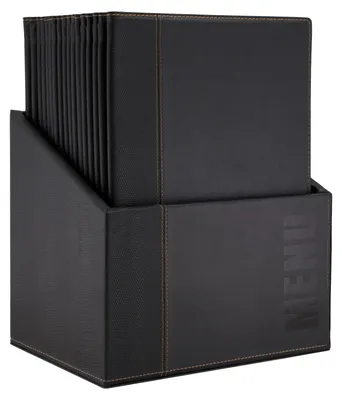 Productafbeelding van Securit® A4 trendy menukaarthouder, zwart
