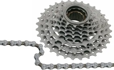 Produktbild von Fahrrad Verschleißset Shimano Kette HG71 + Schraubkranz Zahnkranz 8-fach 13-32