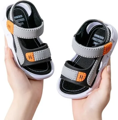 Produktbild von Kinder Sandalen Jungen Kindersandalen Sommerschuhe Strandschuhe Denver Schwarz Gr.32