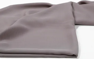 Produktbild von Chiffon Stoff Meterware 150 cm Breite, Taupe