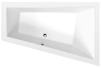 Imagen del producto de Bañera Polysan TRIANGL R asimétrica, 180x120x50 cm, lado derecho, color blanco