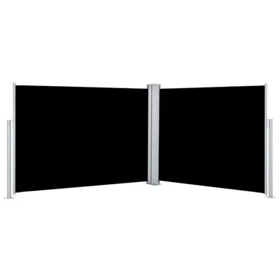 Obrázek produktu pro Zatahovací boční markýza / zástěna černá 120 x 1000 cm