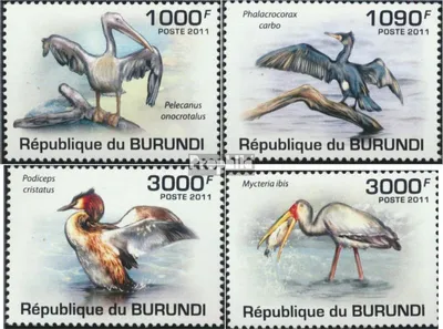 Produktbild von Briefmarken Burundi 2011 Mi 2006-2009 (kompl. Ausgabe) postfrisch Vögel