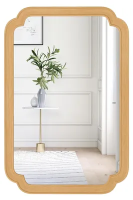 Immagine prodotto di Specchio rettangolare FANTASK, specchio con cornice in legno, specchio decorativo da appendere