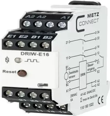 Obrázok produktu pre Monitor rýchlosti METZ CONNECT DRIW-E16 24VUC 22,5 (1101501322)