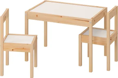 Produktbild von IKEA Lätt Kindertisch mit 2 Stühlen Kinder Stuhl Tisch Set Kindermöbel NEU