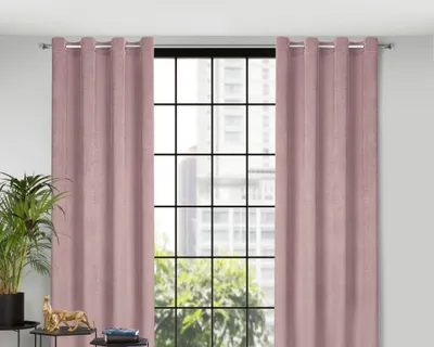 Obrázok produktu pre Design 91, Zatemňovací záves s krúžkami -  Eliza, pudrový 140 x 250 cm