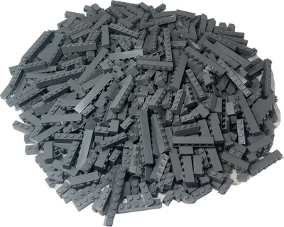 Obrázok produktu pre LEGO® 1x1,1x2,1x3,1x4 kocky Vysoké kocky Tmavo šedé Zmiešané NOVINKA! Množstvo 1000x