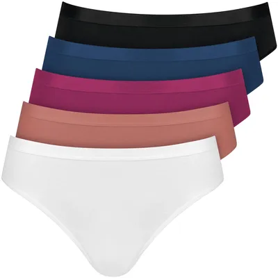 Productafbeelding van NUR DIE dames slip, mini model, 5-delige set, mix van kleuren, maat 36-38