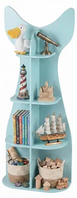 Produktbild von KOMFOTTEU Bücherregal Kinder, 4 Ebenen Kinderregal mit offenen Fächern