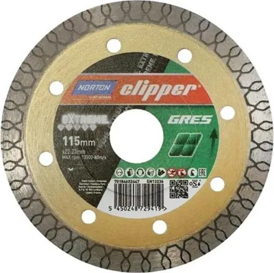 Immagine prodotto di Disco diamantato Norton Clipper (Ø 115 mm foro 22,23 mm / per smerigliatrice angolare larghezza segmento 1,3 mm) - 70184602447