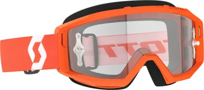 Produktbild von Scott Motocross Brille Primal Clear , Orange Weiß