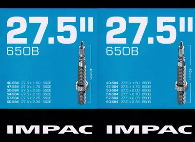 Produktbild von 2x Impac 27,5 " Schlauch SV Sclaverand Französisches Ventil