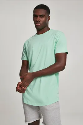 Produktbild von Urban Classics TB638 | Shaped Long Tee Herren T-Shirt - Farbe: Neomint - Größe: L