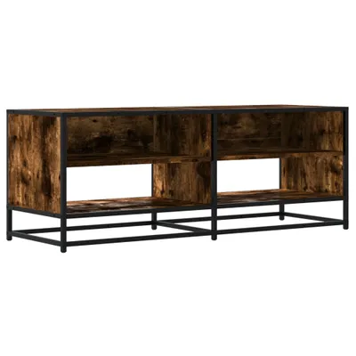 Obrázek produktu pro vidaXL TV skříňka kouřový dub 120,5x40x46 cm materiál na bázi dřeva a kovu