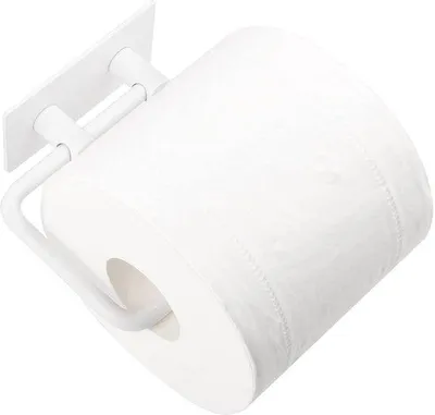 Zdjęcie produktu dla Ibenzoa® Samoprzylepny uchwyt na papier toaletowy ze szczotkowanej stali nierdzewnej, matowy, montowany bez wiercenia, z klejem 3M, wymiary: 13,6 x 10,4 x 3 cm