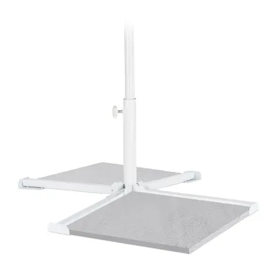 Produktbild von relaxdays Platten Sonnenschirmständer weiß