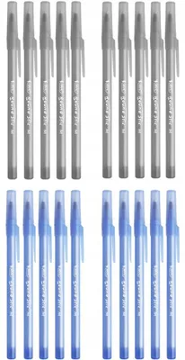 Produktbild von BIC Round Stic Classic Kugelschreiber 20er Set Blau Schwarz