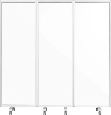 Produktbild von Mobile Trennwand Präsentationsboard Beschreibbare Oberfläche Whiteboard einseitig 180 x 180 cm