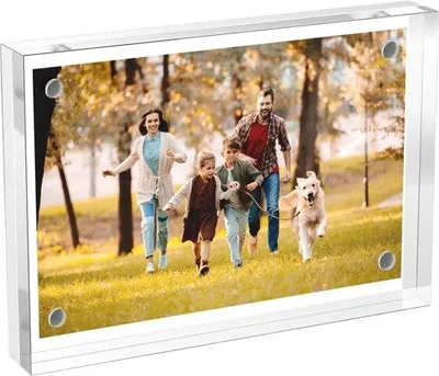 Image de Cadre photo en verre acrylique, format 10 x 15 cm, pour photos et cartes