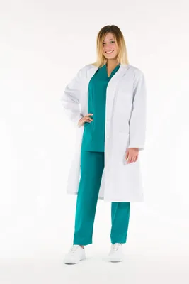 Damen-Baumwollbluse, Weiß, Größe 46, 1 Stück