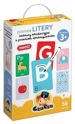 Zdjęcie produktu dla CZUCZU Poznaję Litery - Zabawy Edukacyjne + Pisak Zmazywalny 73548