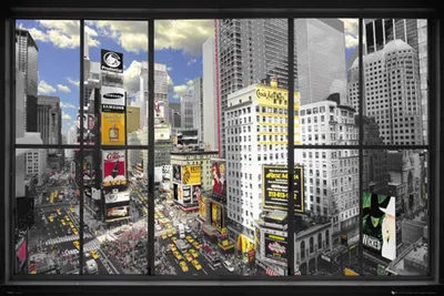 Produktbild von New York - Poster - Fensterblick 2