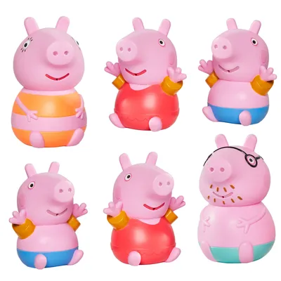 Produktbild von Tomy Peppa Pig Badespielzeug Wasserspritzer - 3 Figuren Set