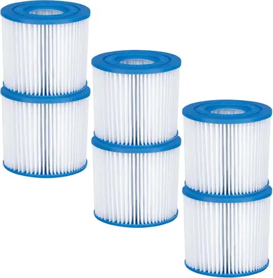 Produktbild von Summer Waves Pool Ersatz Filterpatrone Filterkartusche Größe D im 6er Pack
