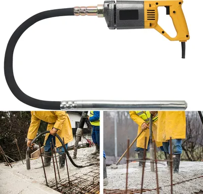 Produktbild von Peviasot Betonrüttler 1000W Innenrüttler Rüttelflasche Flaschenrüttler +1.5m Schlauch und Ø 35 mm Rüttelflasche