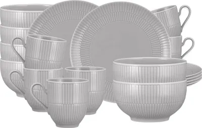 Produktbild von Seltmann Weiden Amina Frühstücks-Set 18-teilig Silbergrau