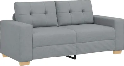Immagine prodotto di vidaXL Divano a due posti Grigio chiaro 180x77x82 cm Tessuto