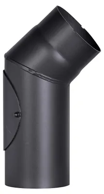 Productafbeelding van FIREFIX R120/B4T: Ovenbuigstuk van 2 mm dik staal (rookkanaal) met een diameter van 120 mm