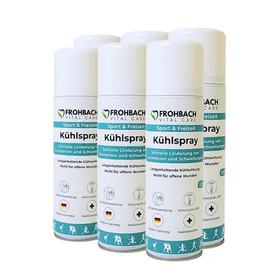 Produktbild von Frohbach - Kühlspray zur schnellen Linderung von Schmerzen und Schwellungen 6 Stück