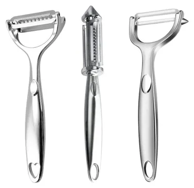 Produktbild von INF 3 teiliges Schälerset Zinklegierung Edelstahl 17,5 cm für Küche
