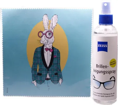 Image de Mikrofasertuch "Hase Grün/Gelb" Größe 18,5*18,5 cm von La Kelnet