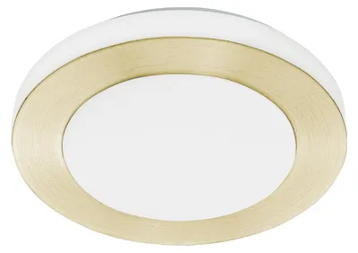 Productafbeelding van EGLO LED Carpi, 3 lampen, LED, 3000 K, 1110 lm, IP44, messing, wit